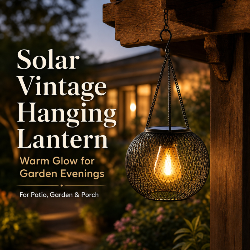 Smart Zen Garden - Lámpara LED Solar Colgante para Exterior,