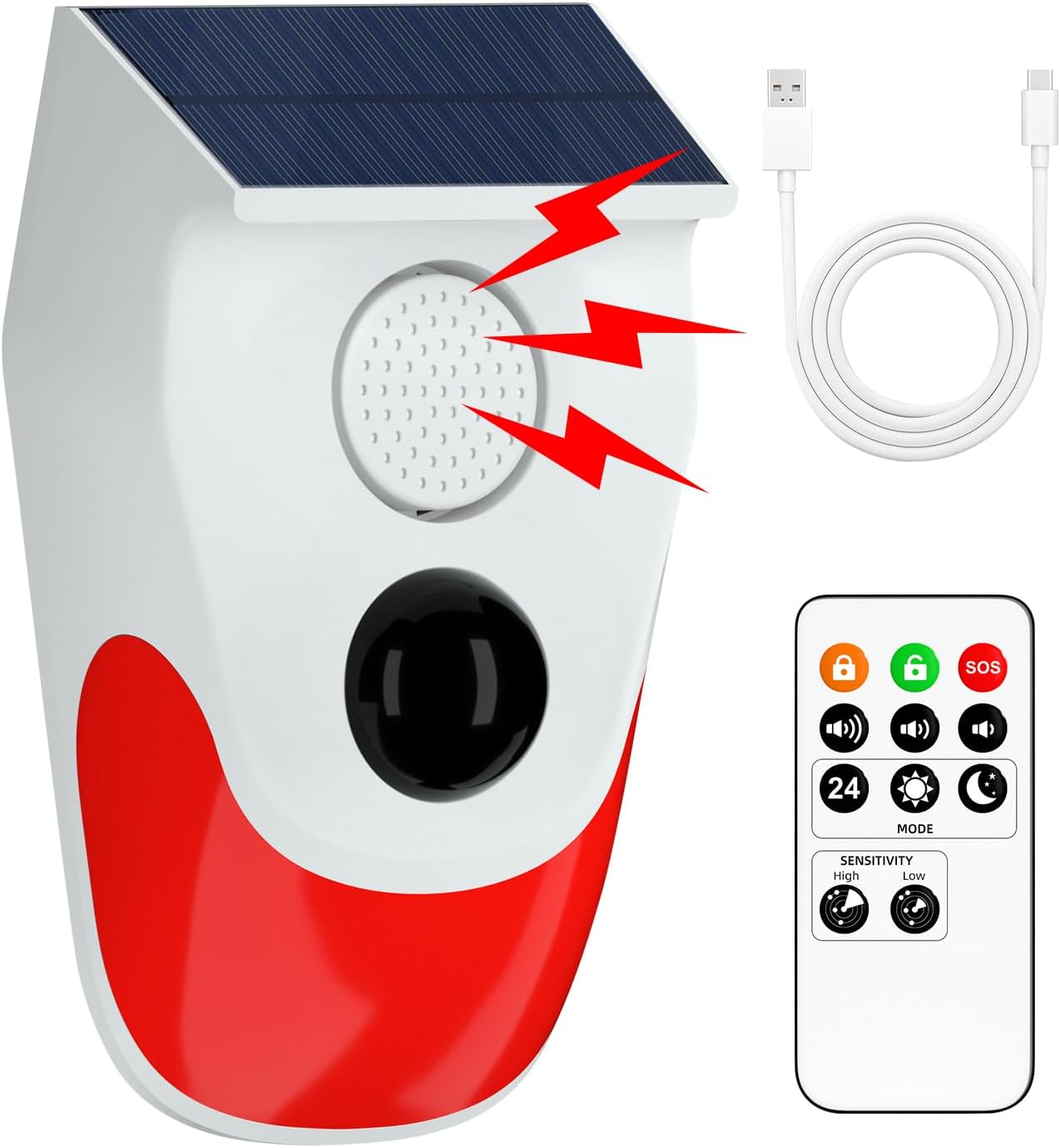 Smart Garden Light Camera - Alarma Solar para exteriores con Sensor