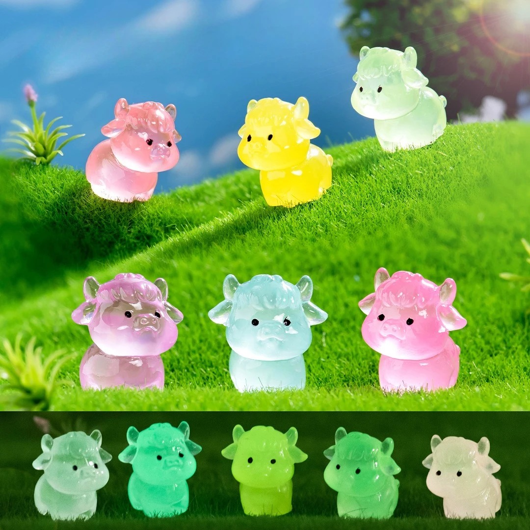 Smart Garden Diy - 6 Piezas de Mini Yaks Luminosos,