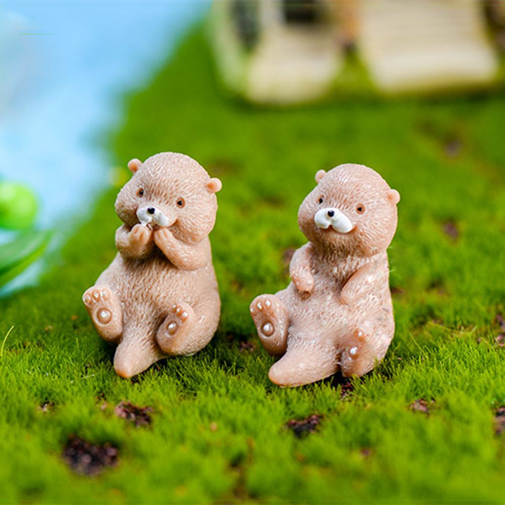 Smart Garden Diy - Miniestatuilla de nutrias para decoración del
