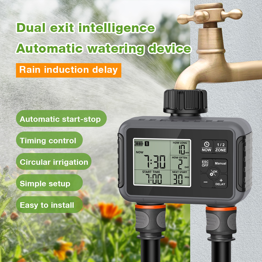 Smart Garden Monitoring System - Temporizador de agua automático de 1/2/3