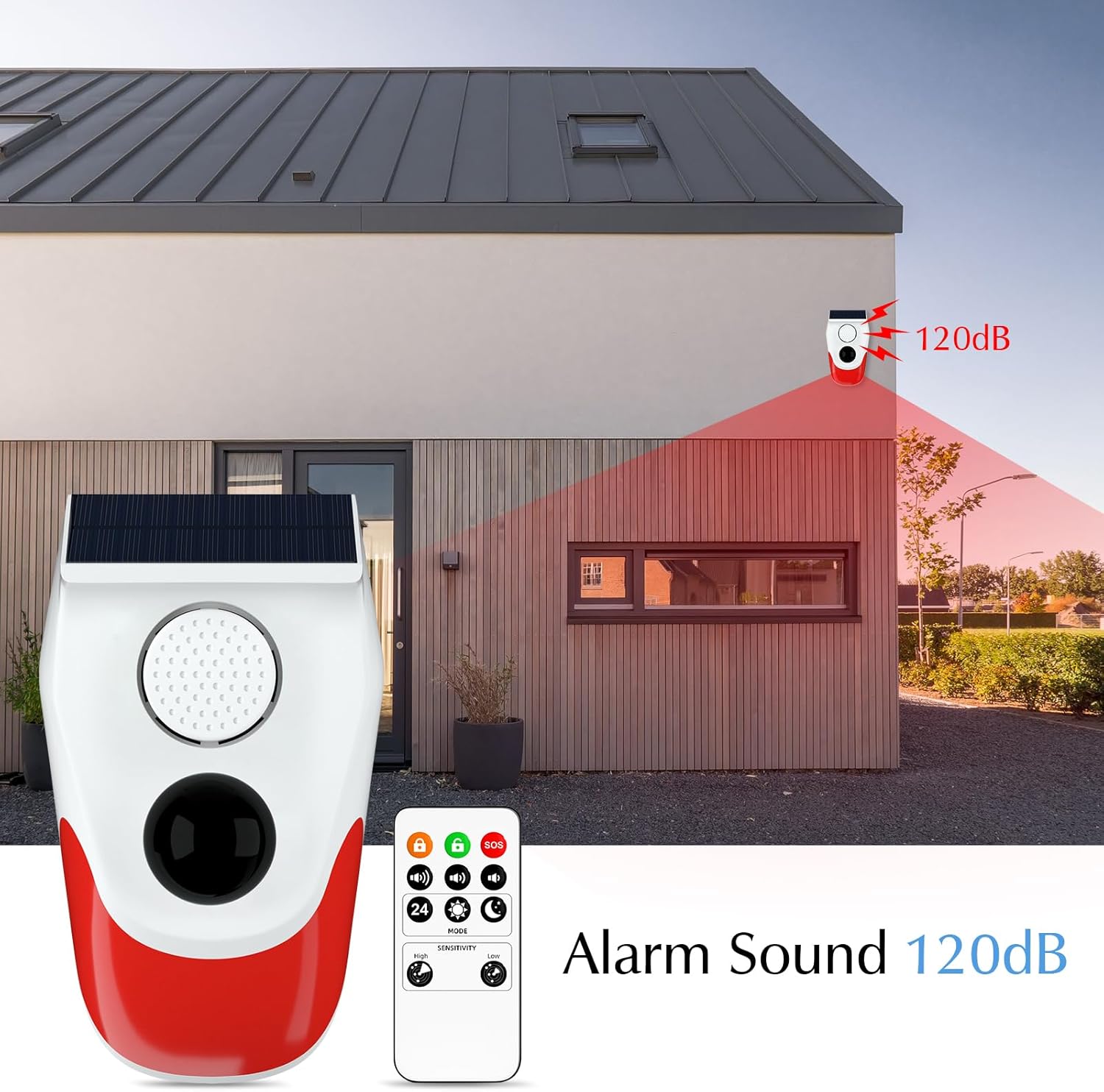 Alarma Solar para exteriores c - Smart Garden Light Camera reseña y precio