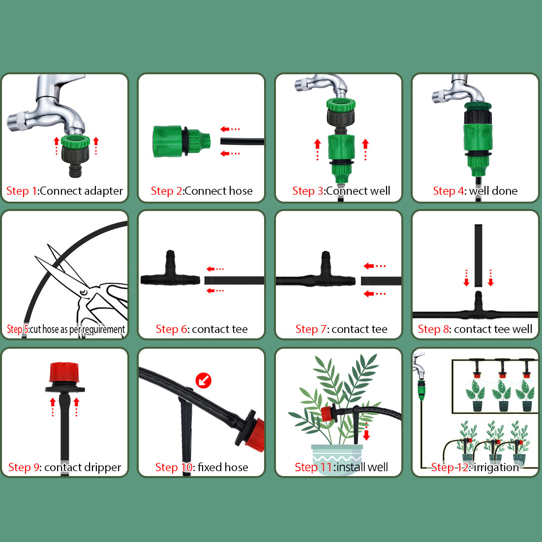 Sistema de riego por goteo par - Smart Garden Watering System reseña y precio