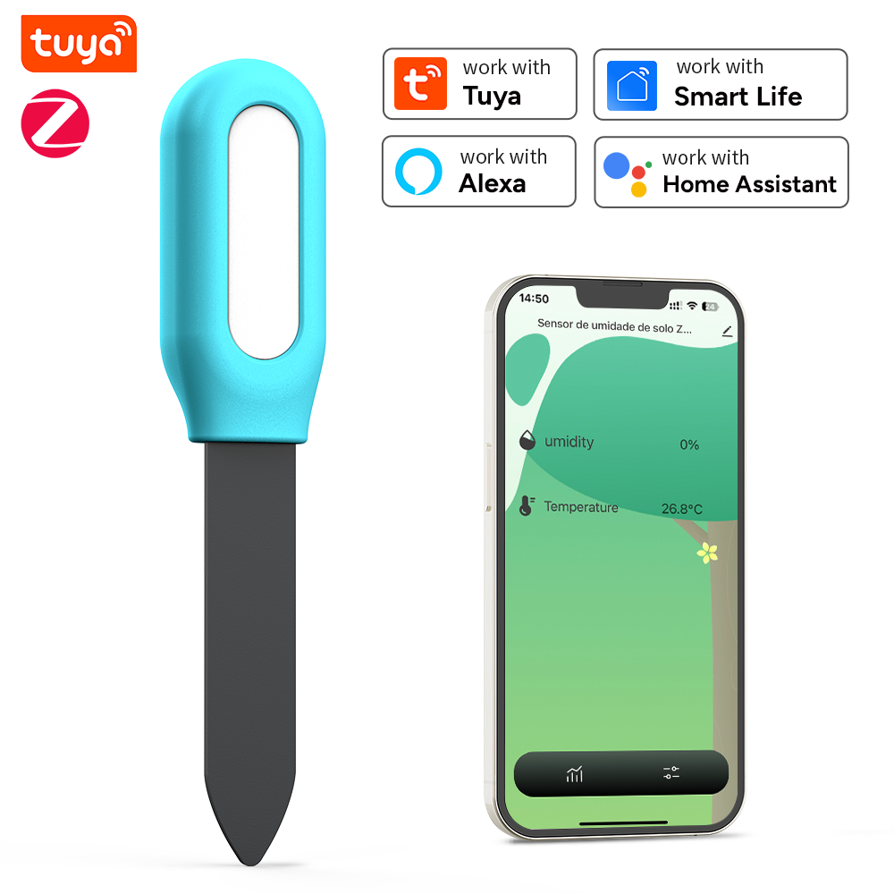 Sensor de suelo Tuya Zigbee, D - Smart Garden Home Assistant reseña y precio